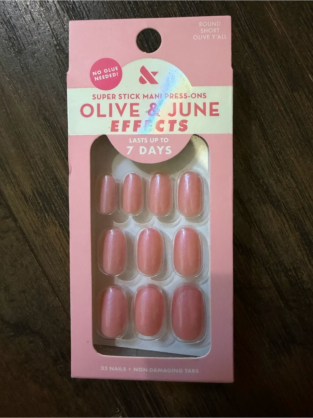Olive & June Effects Super Stick Mani - Pink Press-On Nails